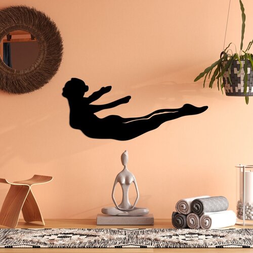 Wallity zidna dekoracija yoga 12, 60 x 26 cm, crna Cene