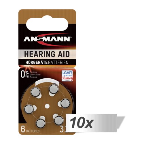 Ansmann 10x6 Zinc-Air 312 (PR41) Hörgeräte Batterien Cijene