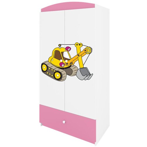 HAPPYKIDS Garderobni ormar Dreamy bager Rozičasta Cijene