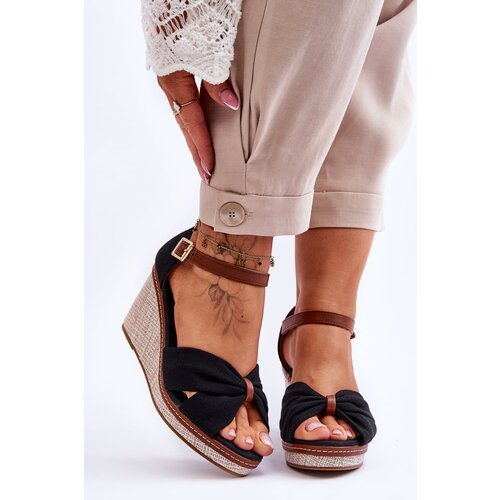 Kesi Women's Wedge Sandals Black Daphne Cijene