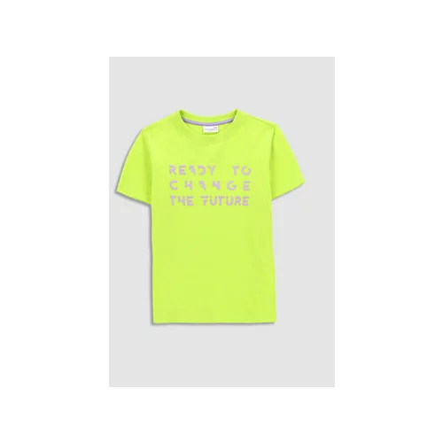 Coccodrillo Dječja pamučna majica kratkih rukava boja: ljubičasta, s tiskom