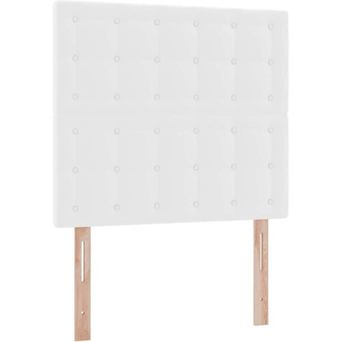  Krevet s od storage Čista bijela 90 x 200 cm Lažna koža Slike
