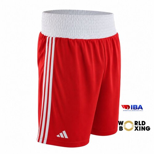 PrideShop Boksarske hlače Adidas - World Boxing IBA - Rdeča , Large Slike