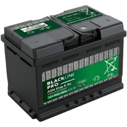 Black line Akumulator 12v 70ah d+ pro agm 760a 278x175x190 start-stop 264270 Cene