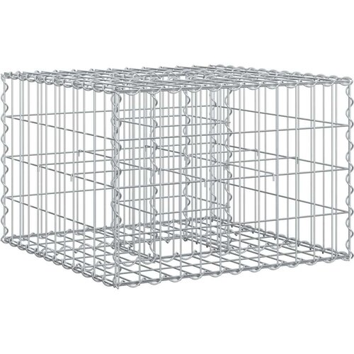  Gabionski uzdignuti krevet Srebrno 60 x 60 x 40 cm - 60 x 60 x 40 cm Cijene