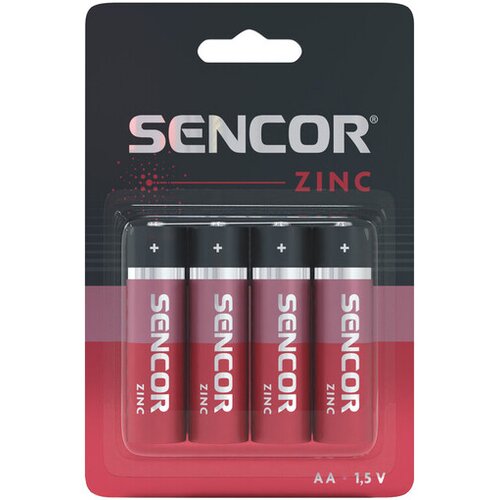 Sencor Baterija R06 AA 4BP Cink Karbon 4/1 Slike