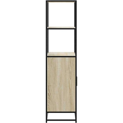 VidaXL Visoka ploča sonoma hrast 68x35x139cm konstruirano drvo i metal Slike