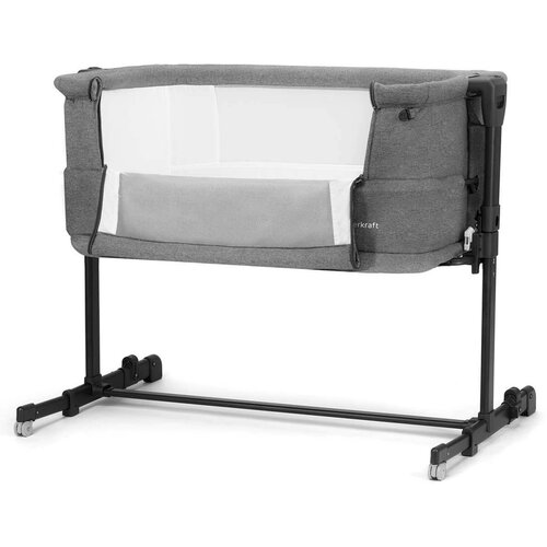 Kinderkraft prenosna posteljica neste™ grow grey melange Cene