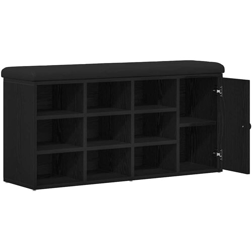  Klupa za pohranu Crni hrast 102 x 32 x 50 cm Konstruirano drvo Slike