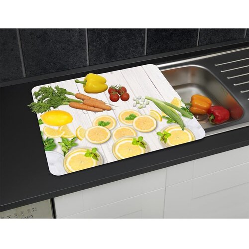 Wenko Zidna za&amp;scaron;titna ploča za &amp;scaron;tednjak od kaljenog stakla 50x56 cm Lemons &amp;ndash; Slike