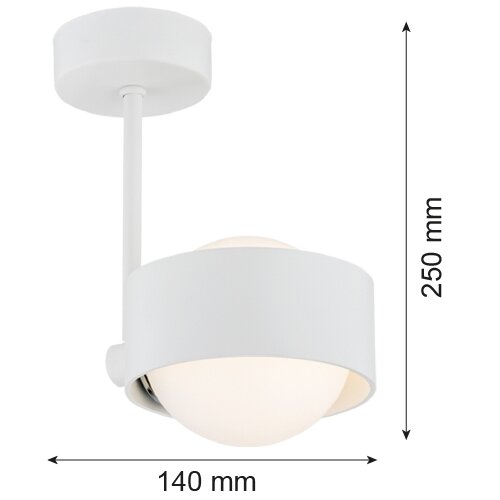  Argon 8058 - Luster na stalku MASSIMO PLUS 1xG9/6W/230V bela Slike