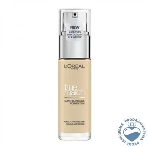 L&amp;acute;Or&amp;eacute;al Paris True Match tečni puder (1.D/1.W Golden/Ivory) 30ml Slike