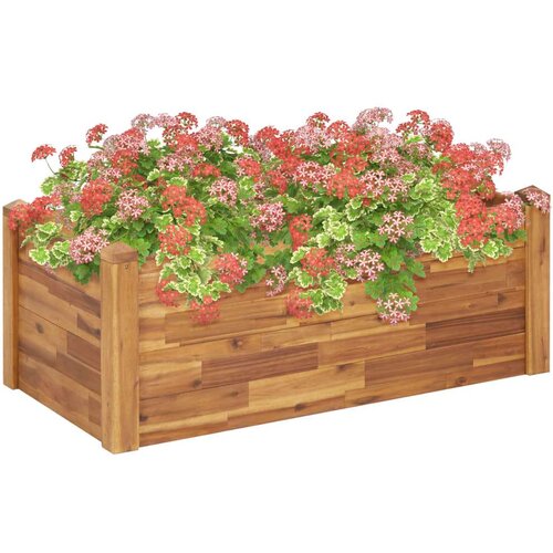  Gredica od masivnog bagremovog drva 110 x 60 x 44 cm Cijene