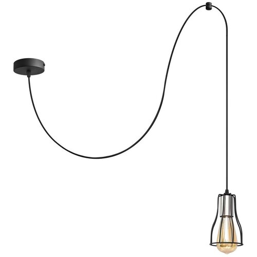  Visilica na sajli TUBE 1xE27/15W/230V crna/hrom Cene