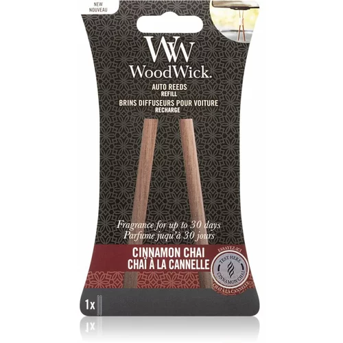 WoodWick cinnamon chai auto reeds osvežilci za vozilo polnilo 1 ks