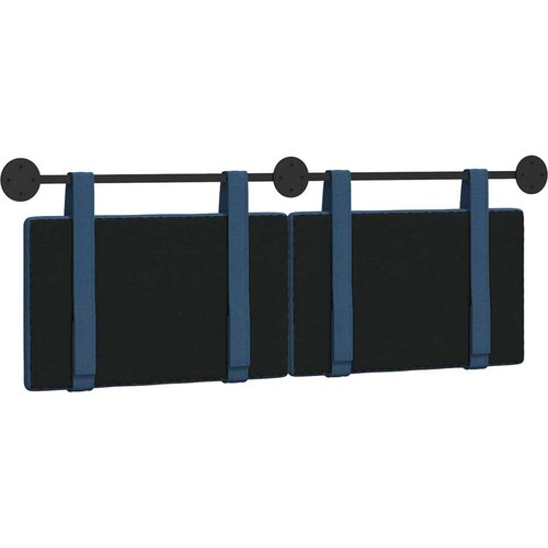  Držeće uzglavlje Zidne Jednobojno Plava 150 x 55 x 5 cm tkanina - Plava 140 cm bez LED svjetla Slike