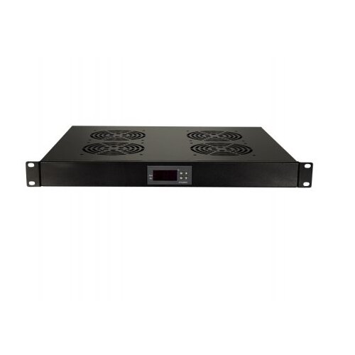 Logilink Ventilator panel sa 4 ventilatora i termostatom, 1U, 465 x 350, crni (4815) Slike