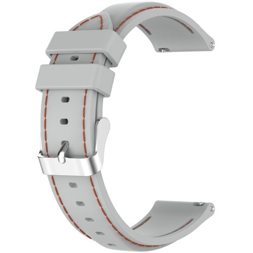 INF Silicone Replacement Watch Band Compatible with Huawei GT3 Pro and TicWatch Pro X &mdash; 20/22mm Gray 20 mm, (5000264377) Cene