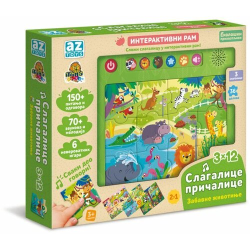 Milla Toys Interaktivni Ram Slagalica Pričalica - Zabavne Životinje Cene