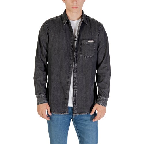 Calvin Klein Jeans Srajce z dolgimi rokavi CASUAL CLASSIC VAIL LV040BM733 Črna Slike