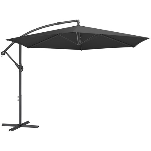 Songmics Nadstre&amp;scaron;ek za senčnik 350 cm sive barve, viseči senčnik, (5000248438) Slike