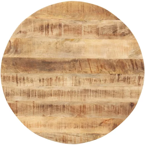 vidaXL Mizna plošča iz trdnega mangovega lesa okrogla 15-16 mm