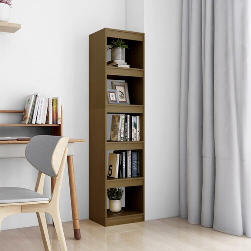  The Living Store Knjižna omara za razdelitev prostora medeno rjava 40x30x167,5cm - Knjižna Omara, (21431211) Slike