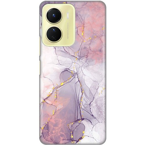 silikonska maska za Vivo Y16 Pink Marble Print šarena Slike