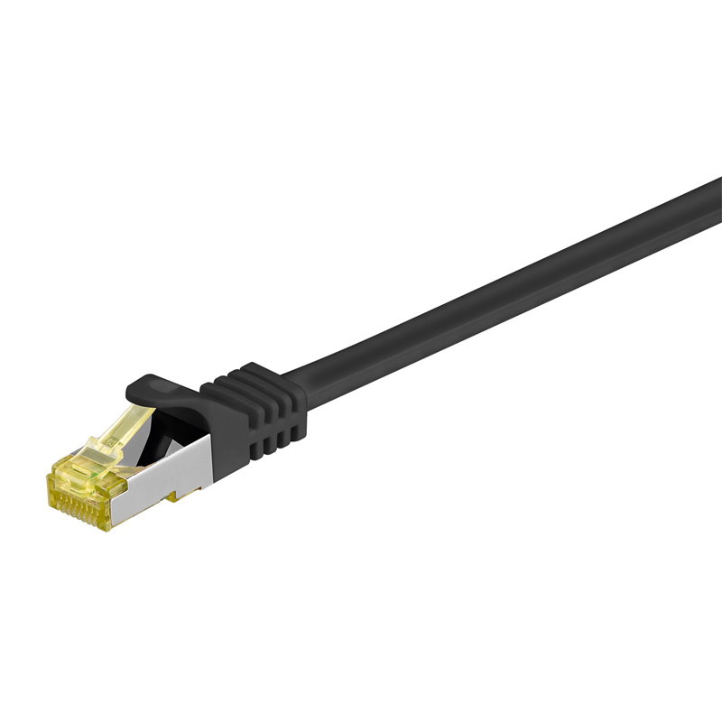 Goobay (91662) SFTP CAT 6A / S/FTP CAT 7 patch 20m črn mrežni povezovalni kabel Cene