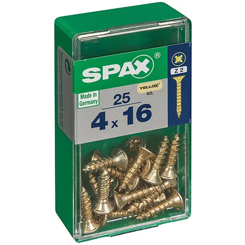 SPAX Univerzalni vijaki Spax (4 x 16 mm, polni navoj, 25 kosov)