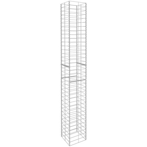  Gabionske ko&amp;scaron;are 3 kom od pocinčanog čelika 25 x 25 x 197 cm Slike