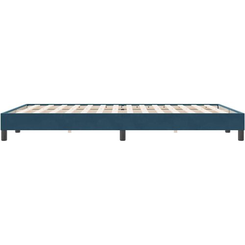 Box Spring krevet bez madracem tamnoplavi 140x220 cm bar&amp;scaron;un Slike