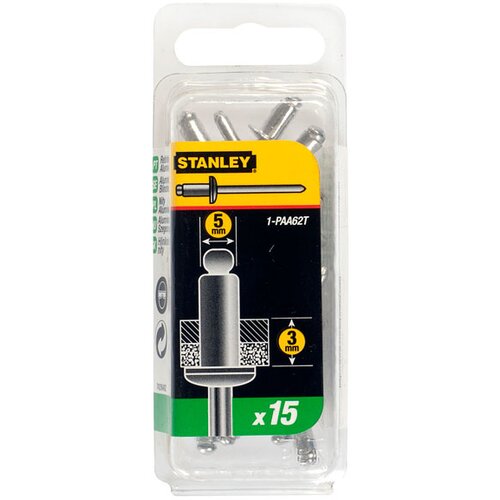 Stanley 1-PAA62T Aluminijumske nitne 5x3mm - 15kom Slike