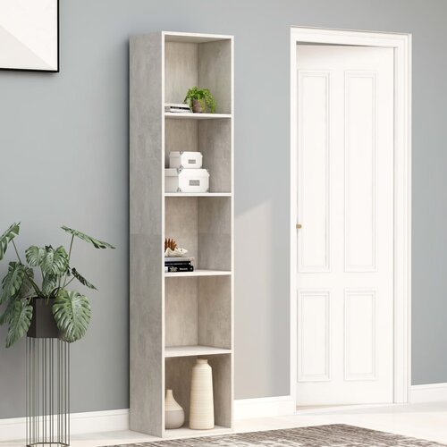 Furnova Knjižna omara betonsko siva 40x30x189 cm iverna plo&amp;scaron;ča, (21933022) Slike