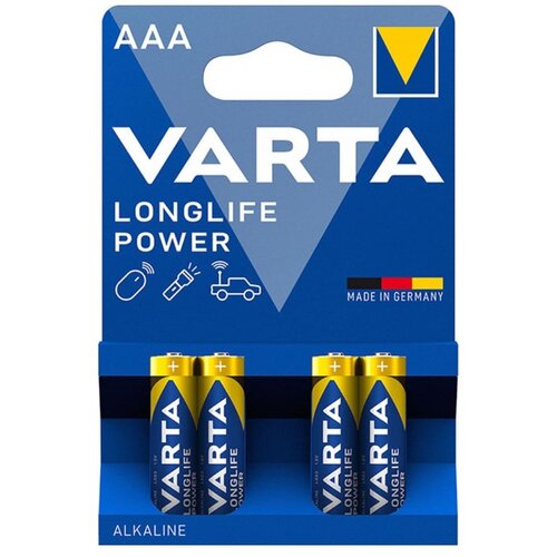 Varta Longlife Power baterija LR03 AAA, 1,5V 4/1 Slike