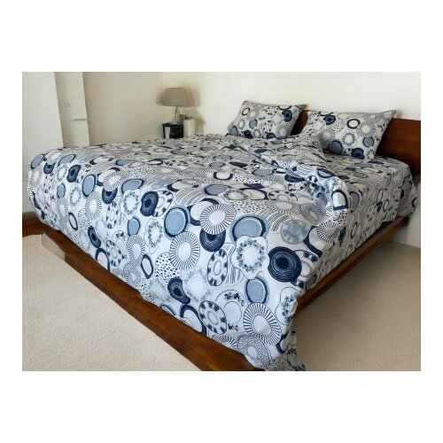  Komplet posteljina sa &amp;scaron;tepanom navlakom 200x220cm D28 ( VLK000429-d28plavalopta ) Slike