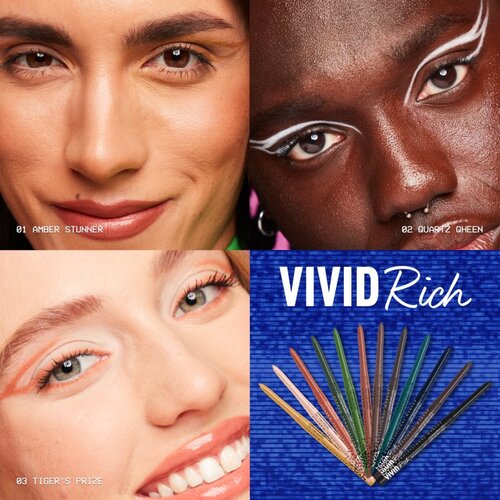 NYX Professional Makeup Vivid Rich samodejni svinčnik za oči odtenek 10 Spicy Pearl 0,28 g Slike