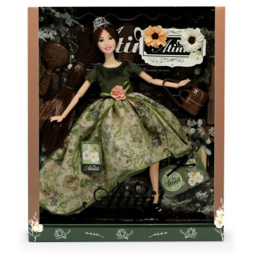 Ittl lutka Atinil u zelenoj pliš haljini,četka,tašna ( 070834 ) Cene