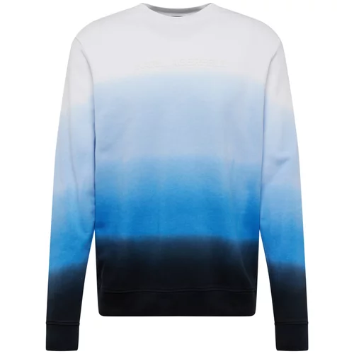 Karl Lagerfeld Sweater majica plava / mornarsko plava / bijela