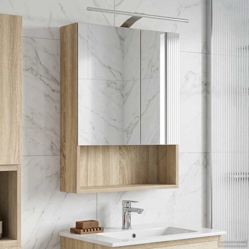  Kupaonski ormar s ogledalom Sonoma hrast 50 x 14,5 x 70 cm Cijene