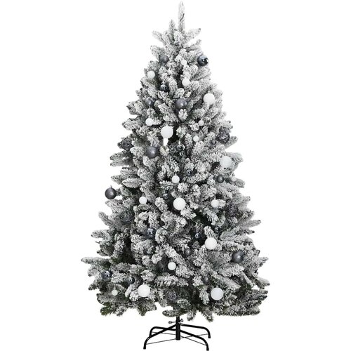  Umjetno božićno drvce 300 LED sa &amp;scaron;arkama i kuglicama 240 cm Slike