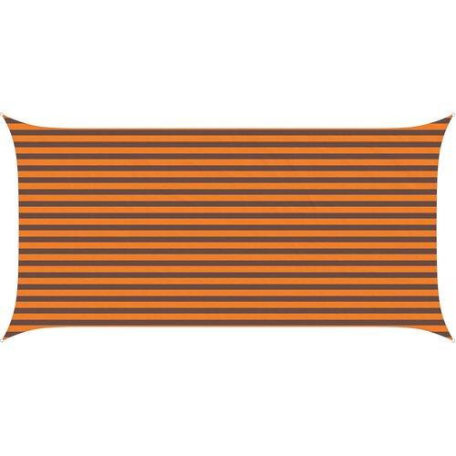 vidaXL Sončno platno Oranžna in Rjava 5 x 2,5 m 100% poliester Oxford, (5000222467) Cene