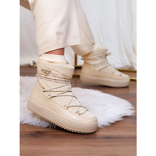 Resti Women's slip-on boots a'la snow boots in beige Vevnose Cene