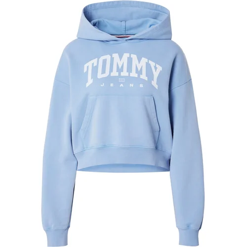 Tommy Jeans Majica svetlo modra / bela