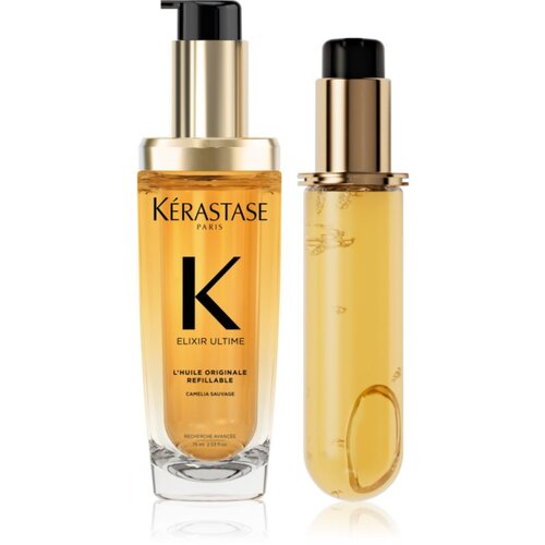 K&amp;eacute;rastase Elixir Ultime L&amp;#039;huile Originale ugodno pakiranje za sijaj in mehkobo las 2x75 ml Slike