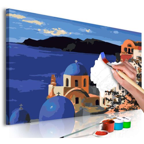  Slika za samostalno slikanje - Santorini 60x40 Cijene