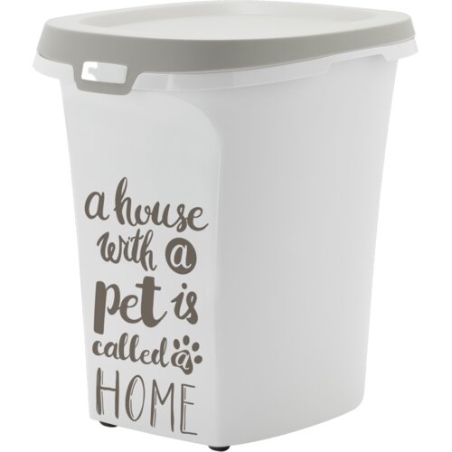 Moderna Kanta za čuvanje granulirane hrane Trendy Story Pet Wisdom, 20l, Sivo-bela Slike