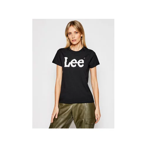 Lee Majica Logo Tee L42UER01 Črna Regular Fit