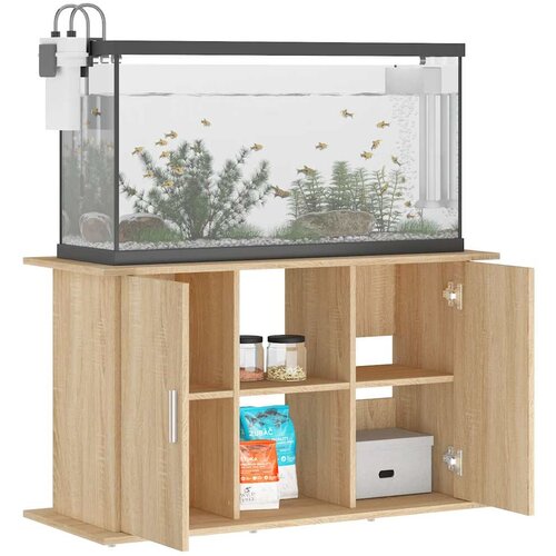  Stalak za akvarij Sonoma hrast 101x41x58 cm Konstruirano drvo Slike