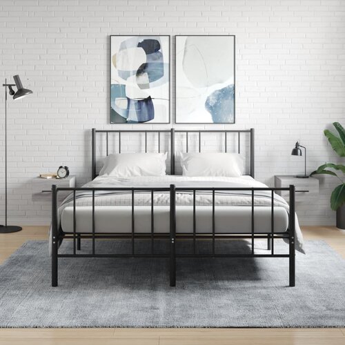 vidaXL Stenska nočna omarica 2 kosa siva sonoma 35x35x20 cm Cene